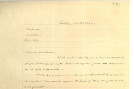 [Carta] 1929 abr. 16, Santiago, Chile [a] Luis Omar Cáceres, San Antonio, Chile