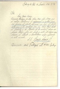 [Carta] 1932 nov. 17, Santiago, Chile [a] Omar Cáceres