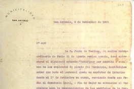 [Carta] 1929 sep. 3, San Antonio, Chile [a] Omar Cáceres