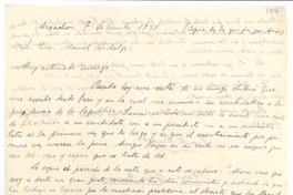 [Carta] 1931 sep. 7, París, Francia [a] Manuel Hidalgo Plaza