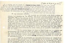 [Carta] 1931 nov. 20, París, Francia [a] Manuel Hidalgo Plaza