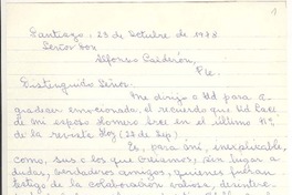 [Carta] 1978 oct. 23, Santiago, Chile [a] Alfonso Calderón