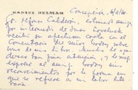 [Tarjeta] 1961 sep. 6, Concepción, Chile [a] Alfonso Calderón