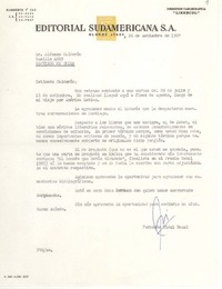 [Carta] 1967 sep. 26, Buenos Aires, Argentina [a] Alfonso Calderón, Santiago, Chile