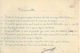 Pensamientos