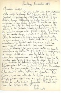 [Carta] 1985 diciembre, Santiago, Chile [a] [Jorge Aravena Llanca]