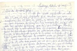[Carta] 1985 octubre, Santiago, Chile [a] Jorge [Aravena Llanca]