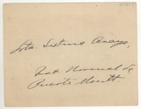 [Carta] 1920 mar. 27, Punta Arenas, Chile [a] Sixtina Araya