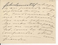 [Tarjeta] 1925 mar. 25, Santiago, Chile [a] Sixtina Araya