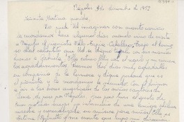 [Carta] 1952 dic. 3, Nápoles, Italia [a] Sixtina Araya