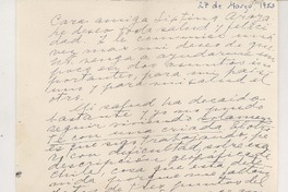 [Carta] 1953 mar. 27, Nápoles, Italia [a] Sixtina Araya