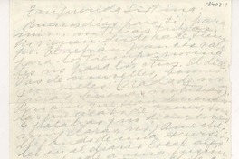 [Carta] 1953, New York, Estados Unidos [a] Sixtina Araya