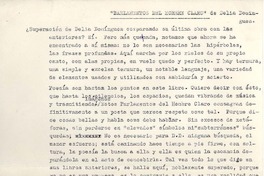 Parlamentos del hombre claro de Delia Domínguez