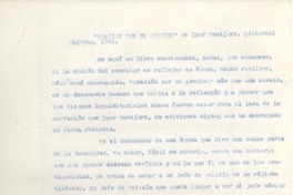 Oración por un asesino de Igor Sentjurc