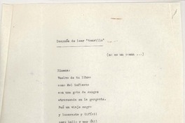 Después de leer Amarillo