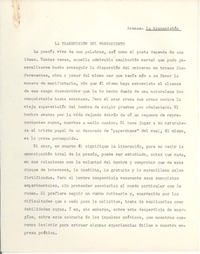 La transmisión del pensamiento