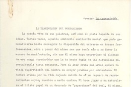 La transmisión del pensamiento