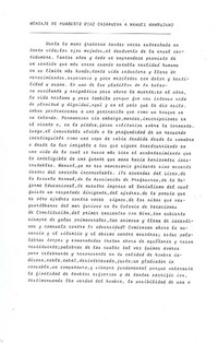 Mensaje a Manuel Mandujano