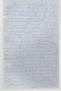 [Carta] [1952] diciembre, Nápoles, Italia [a] José Santos González Vera