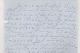 [Carta] [1952] diciembre, Nápoles, Italia [a] José Santos González Vera