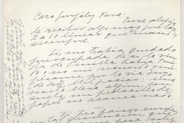 [Carta] [1952], Nápoles, Italia [a] José Santos González Vera