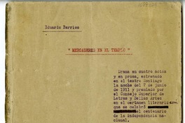 Mercaderes en el templo