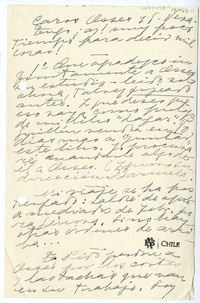 [Carta] 1949, Veracruz, México [a] José Santos González Vera