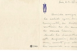 [carta] 1929 diciembre 28, París, Francia [a] Queridos amigos