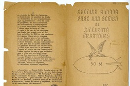 Crónica rimada para una bomba de cincuenta megatones