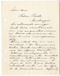[Carta] 1911 julio 8, Berlin, Alemania [a] Pedro Prado