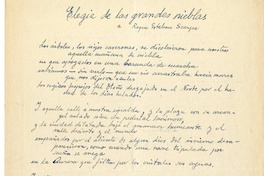 Elegía de las grandes nieblas