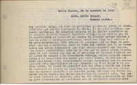 [Carta] 1949 octubre 29, Bahía Blanca, Argentina [a] Marta Brunet, Buenos Aires