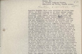 [Carta] 1951 julio 2, Santiago, Chile [a] Germán Vergara Donoso, Embajador de Chile, Buenos Aires