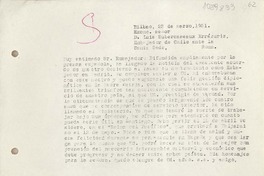[Carta] 1951 marzo 23, Bilbao, España [a] Luis Subercaseaux Errázuriz, Roma