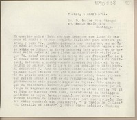 [Carta] 1951 enero 4, Bilbao, España [a] Carlos Peña Otaegui, Santiago, [Chile]