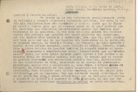 [Carta] 1947 marzo 26, Bahía Blanca, Argentina [a] Sergio Fernández Larrain, Santiago [Chile]