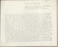 [Carta] 1951 marzo 28, Bilbao, España [a] Francisco Mendizábal, Valladolid