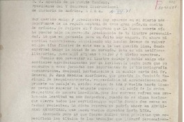 [Carta] 1971 julio 4, [Cordoba] [a] J. Agustín de la Puente Candamo, Lima [Perú]