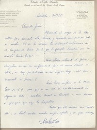 [Carta] 1971 septiembre 20, Córdoba, Argentina [a] Juan Mujica de la Fuente, Santiago, Chile