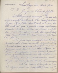 [Carta] 1954 noviembre 16, Santiago, Chile [a] Joaquín Edwards Bello