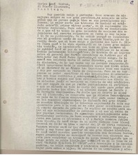 [Carta] 1963 marzo 8, Arequipa, Perú [a] Carlos René Correa, Santiago, Chile