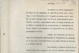 [Carta] 1962 septiembre 4, Santiago, Chile [a] Juan Mujica, Arequipa, Perú