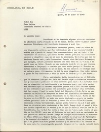 [Carta] 1963 julio 23, Quito, Ecuador [a] Juan Mujica de la Fuente, Lima, Perú