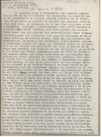 [Carta] 1962 julio 4, Arequipa, Perú [a] Eugenio Pereira Salas, Santiago, Chile