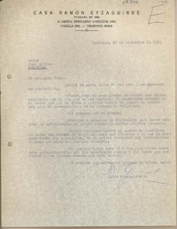 [Carta] 1964 julio 2, Santiago, Chile [a] Juan Mujica, Arequipa, Perú
