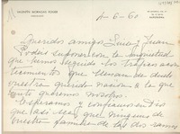 [Carta] 1960 junio 4 y 5, Barcelona, España [a] Juan Mujica, Arequipa, Perú