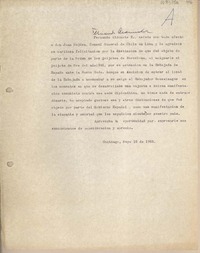 [Carta] 1963 mayo 16, Santiago, Chile [a] Juan Mujica, Lima, Perú