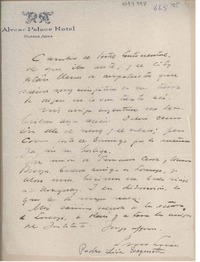 [Carta] [1941], Buenos Aires, Argentina [a] Juan Mujica de la Fuente
