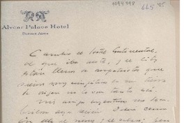 [Carta] [1941], Buenos Aires, Argentina [a] Juan Mujica de la Fuente