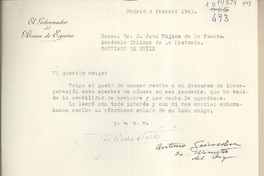 [Carta] 1943 febrero 4, Madrid, España [a] Juan Mujica, Santiago, Chile
